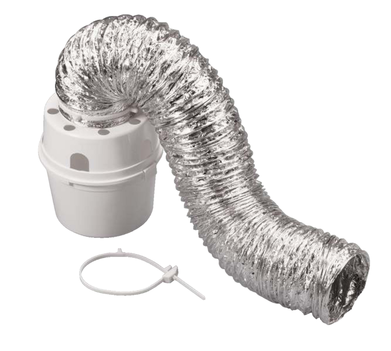 Dundas Jafine TDIDVKZW ProFlex Indoor Dryer Exhaust Vent Kit, Electric