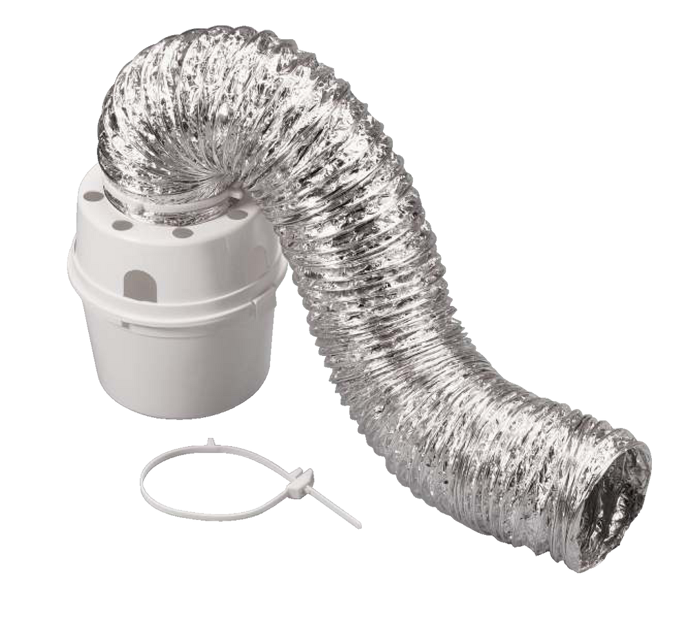 Dundas Jafine TDIDVKZW ProFlex Indoor Dryer Exhaust Vent Kit, Electric ...