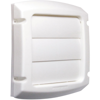 Dundas Jafine LC4WXZW ProVent Louvered Exhaust Cap, UV-Resistant, White, 4-in Front_Angled_Right
