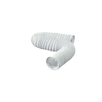 Dundas Jafine FD310E Flexible Vinyl Duct For Bathroom Vents and Humidifier Units, White, 3-in x 10-ft