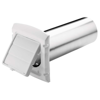 Dundas Jafine BHLH4WZW EzAccess Dryer Exhaust Vent Hood, White, 4-in