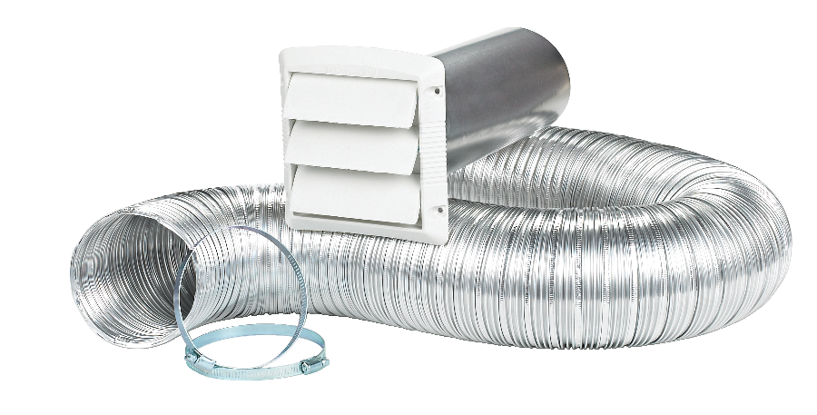 Dundas Jafine MLFVK48E ProVent Semi Rigid Aluminum Dryer Vent Kit, 4-in ...