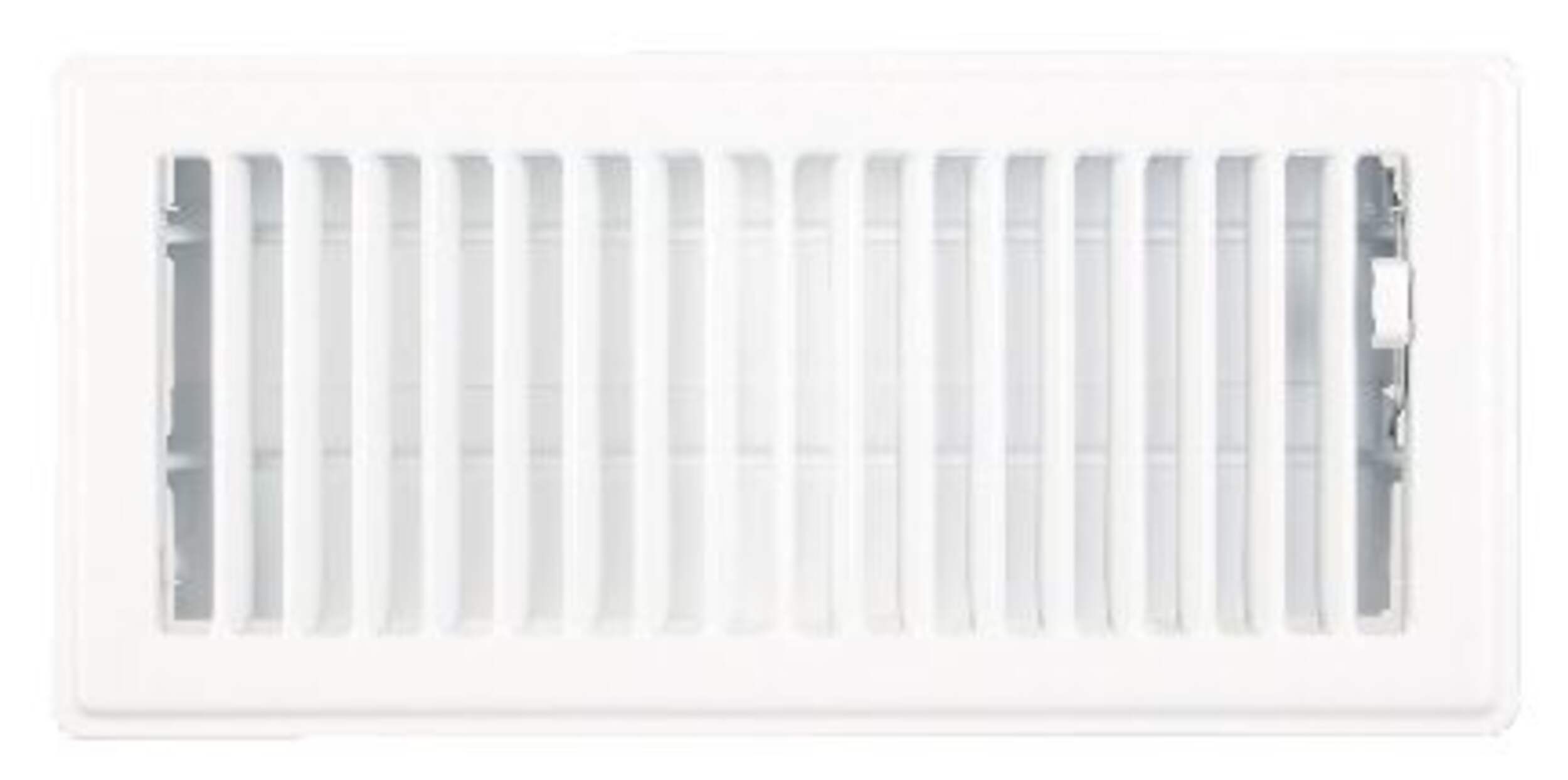 Floor Register, White, 4 x 10-in Front_Flat