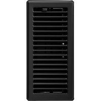 Imperial Louvered Steel Floor Register, Adjustable, Matte Black, 3 x 10-in Front_Flat