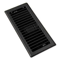 Imperial Louvered Steel Floor Register, Adjustable, Black, 4 x 10-in Overhead_Plunge