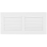 Grille murale de retour d'air en acier Imperial pour systèmes de refroidissement et de chauffage, blanc, 14 x 8 po Front_Flat
