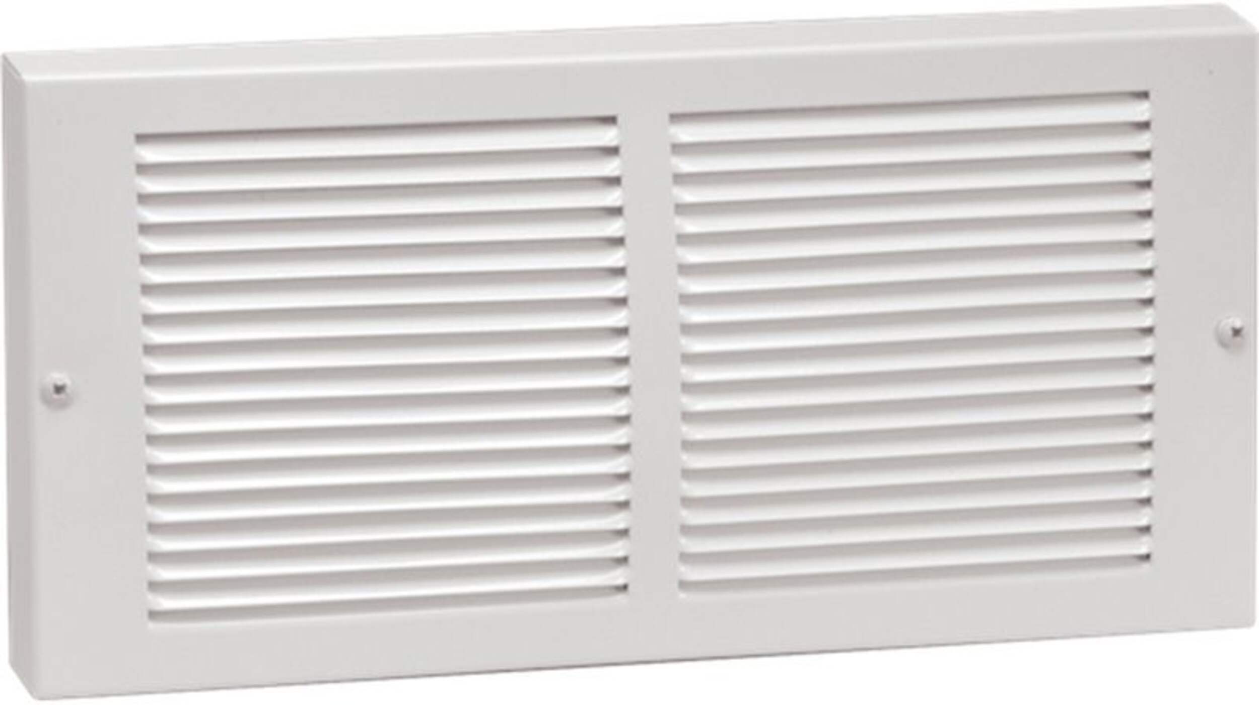 Grille de plinthe de retour d'air en acier Imperial pour systèmes de refroidissement et de chauffage, blanc, 14 x 6 po Front_Angled_Right