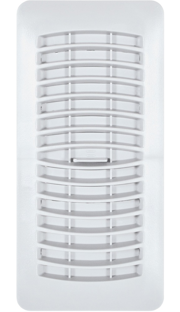 Imperial Louvered Plastic Floor Register, Adjustable, Dishwasher Safe