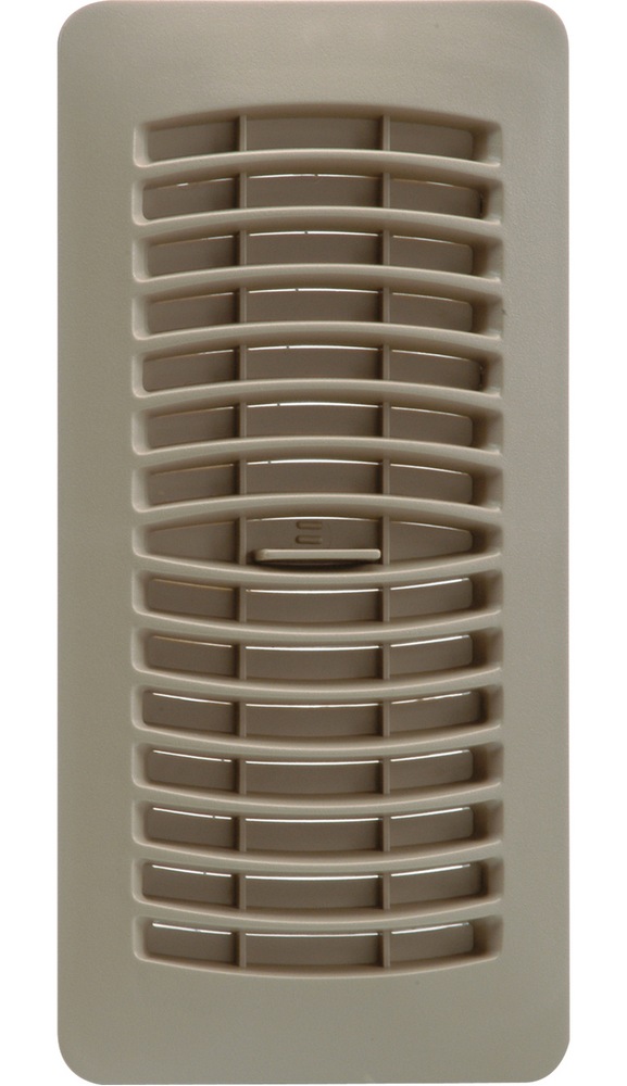 Imperial Louvered Plastic Floor Register, Adjustable, Dishwasher Safe