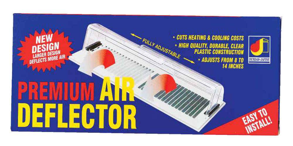 Dundas Jafine AD96ZW Premium Adjustable Air Deflector, Clear, 8 x 12in Canadian Tire