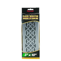 Floor Register, Pewter Front_Flat