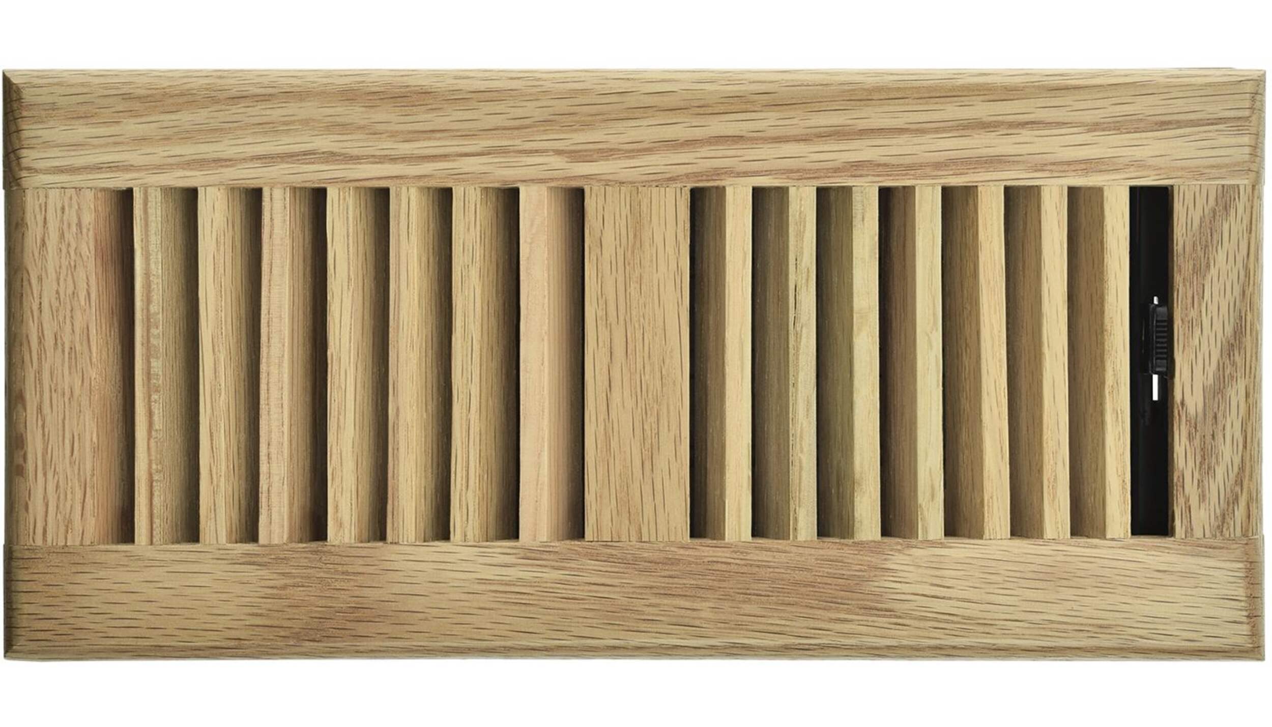 Grille de ventilation à volets en bois Imperial, réglable, beige, 4 x 10 po Front_Flat