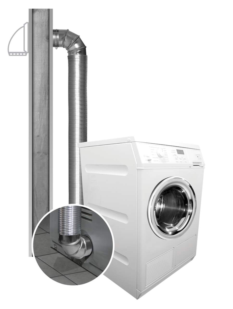 Dundas JafineMFX48D2DZWDuct Dryer Hose Kit-4X8´ S RGD DRY CONN KIT