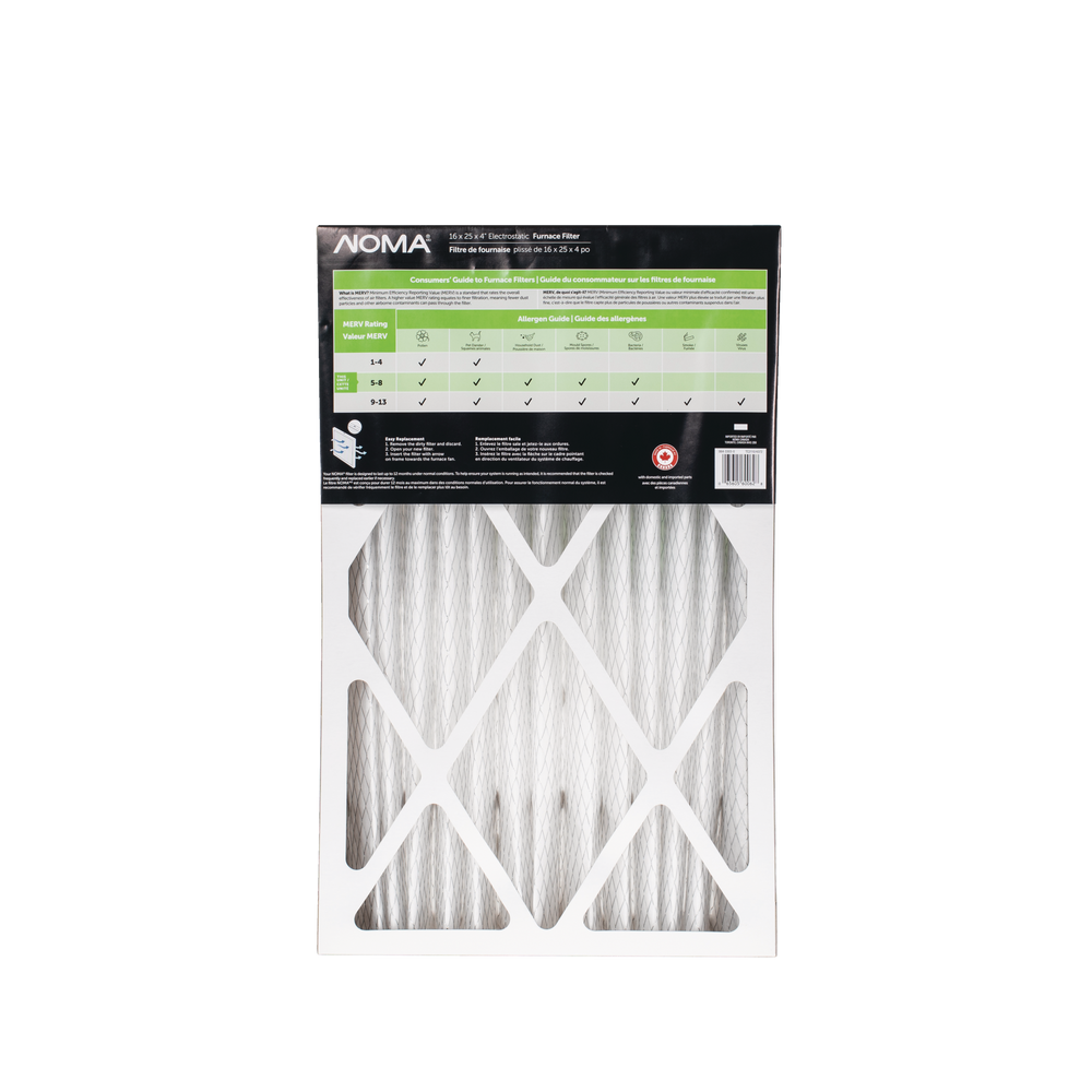 NOMA MERV 8 Furnace Filter, 16x25x4in Canadian Tire