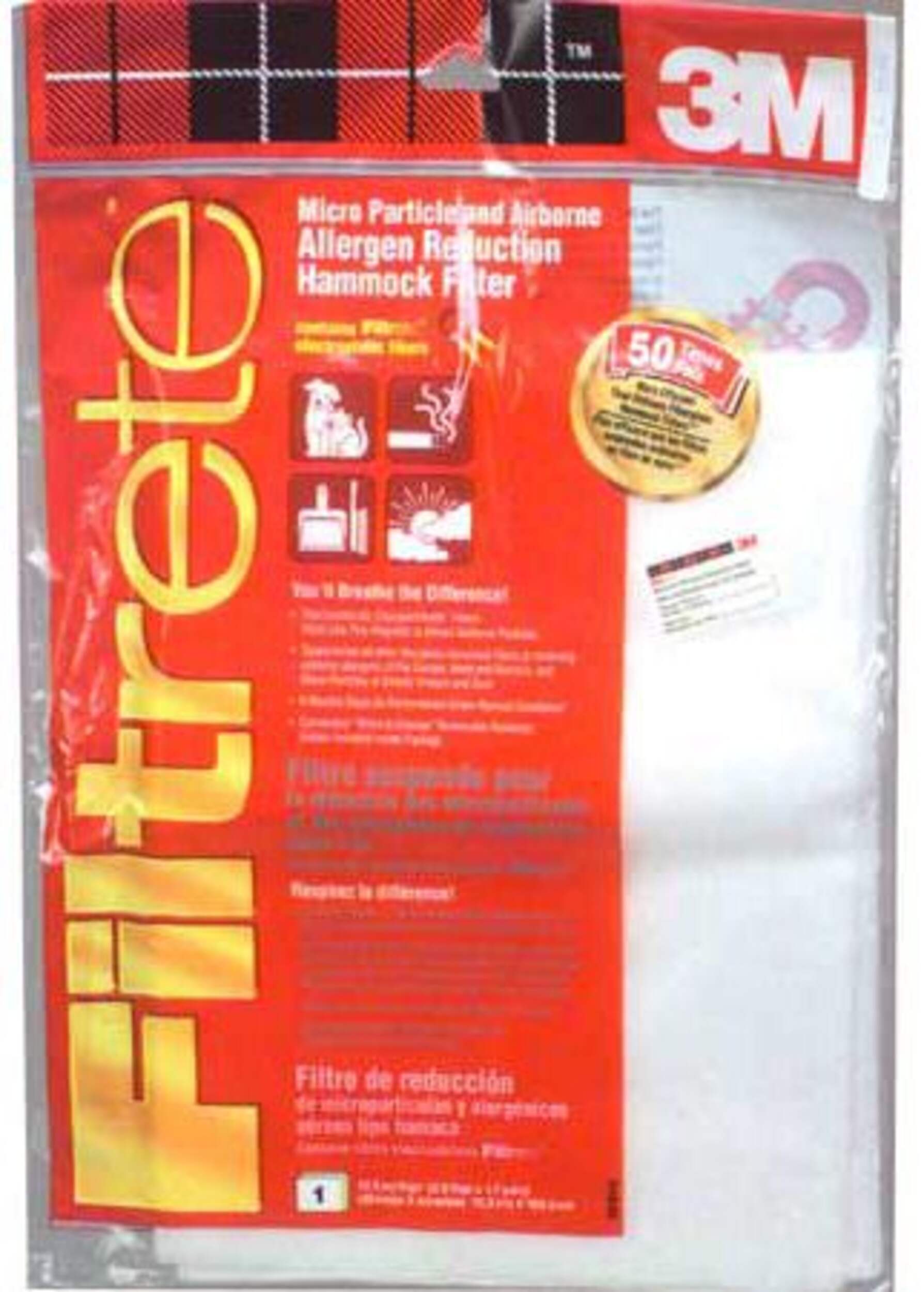 3M Filtrete™ Hammock Filter Front_Flat