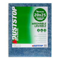 Duststop Trim to Fit Washable Furnace Air Filter, 20 x 25 x 3/4-in, 1-pk