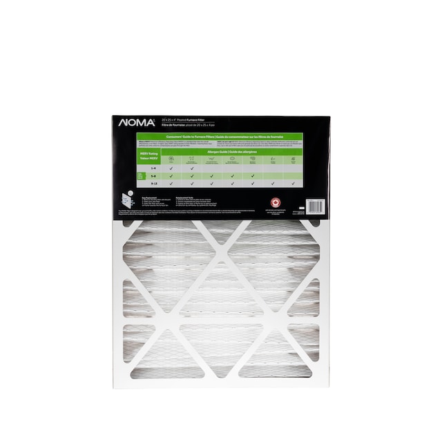 NOMA MERV 8 Pleated Furnace Air Filter, 20 x 25 x 4in, 1pk Canadian Tire