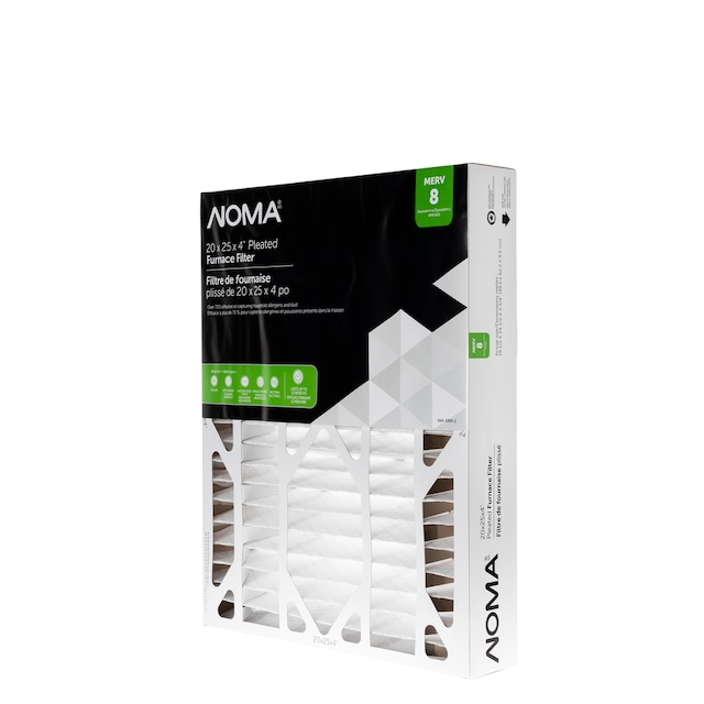 NOMA MERV 8 Pleated Furnace Air Filter, 20 x 25 x 4in, 1pk Canadian Tire