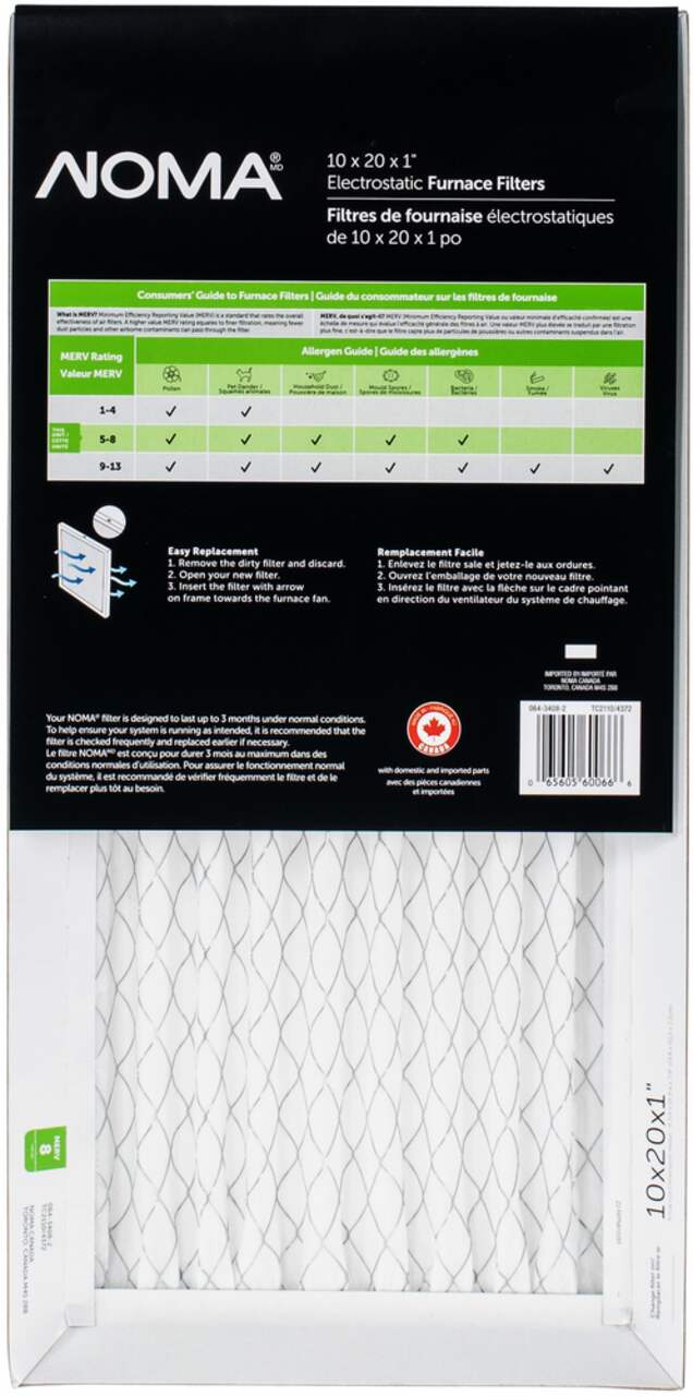 Noma merv hotsell 8 furnace filter