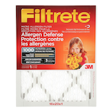 3M™ Filtrete™ Allergen Defense Micro Allergen Air Filter, MPR 1000, 16 x 20 x 1-in, 1-pk Front_Flat