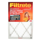 3M™ Filtrete™ Allergen Defense Micro Allergen Filter, MPR 1000, 16 x 24 x 1-in, 1-pk Front_Flat