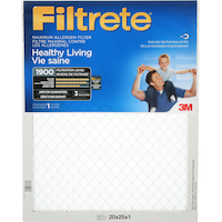 3M™ Filtrete™ Healthy Living Maximum Allergen Air Filter, MPR 1900, 20 x 25 x 1-in, 1-pk Front_Flat