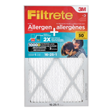 3M™ Filtrete™ Dual-Action Micro Allergen Plus 2X Dust Defense Air Filter, MPR 1000D, 16 x 25 x 1-in, 1-pk Front_Flat