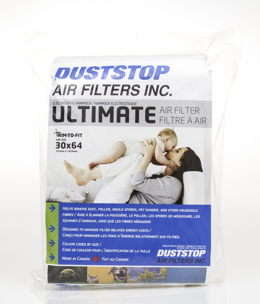 Duststop Ultimate Trim to Fit Electrostatic Hammock Air Filter, 64 x 30