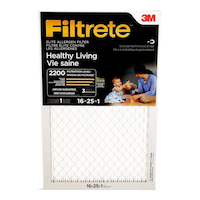 3M™ Filtrete™ Healthy Living Elite Allergen Filter, MPR 2200, 16 x 25 x 1-in Front_Flat