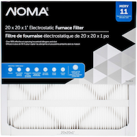 NOMA MERV 11 Electrostatic Furnace Air Filter, 20 x 20 x 1-in, 1-pk Front_Flat
