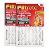 3M™ Filtrete™ Allergen Defense Micro Allergen Air Filters, MPR 1000, 16 x 25 x 1-in, 2-pk Front_Flat