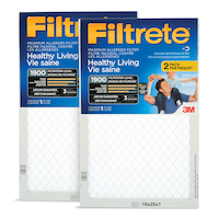 Filtrete™ 3M™ Healthy Living Maximum Allergen Air Filters, MPR 1900, 16 x 25 x 1-in, 2-pk Front_Flat