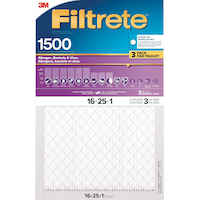 Filtrete™ Healthy Living Ultra Allergen Filter, MPR 1500, 16 x 25 x 1-in, 3-pk Front_Flat