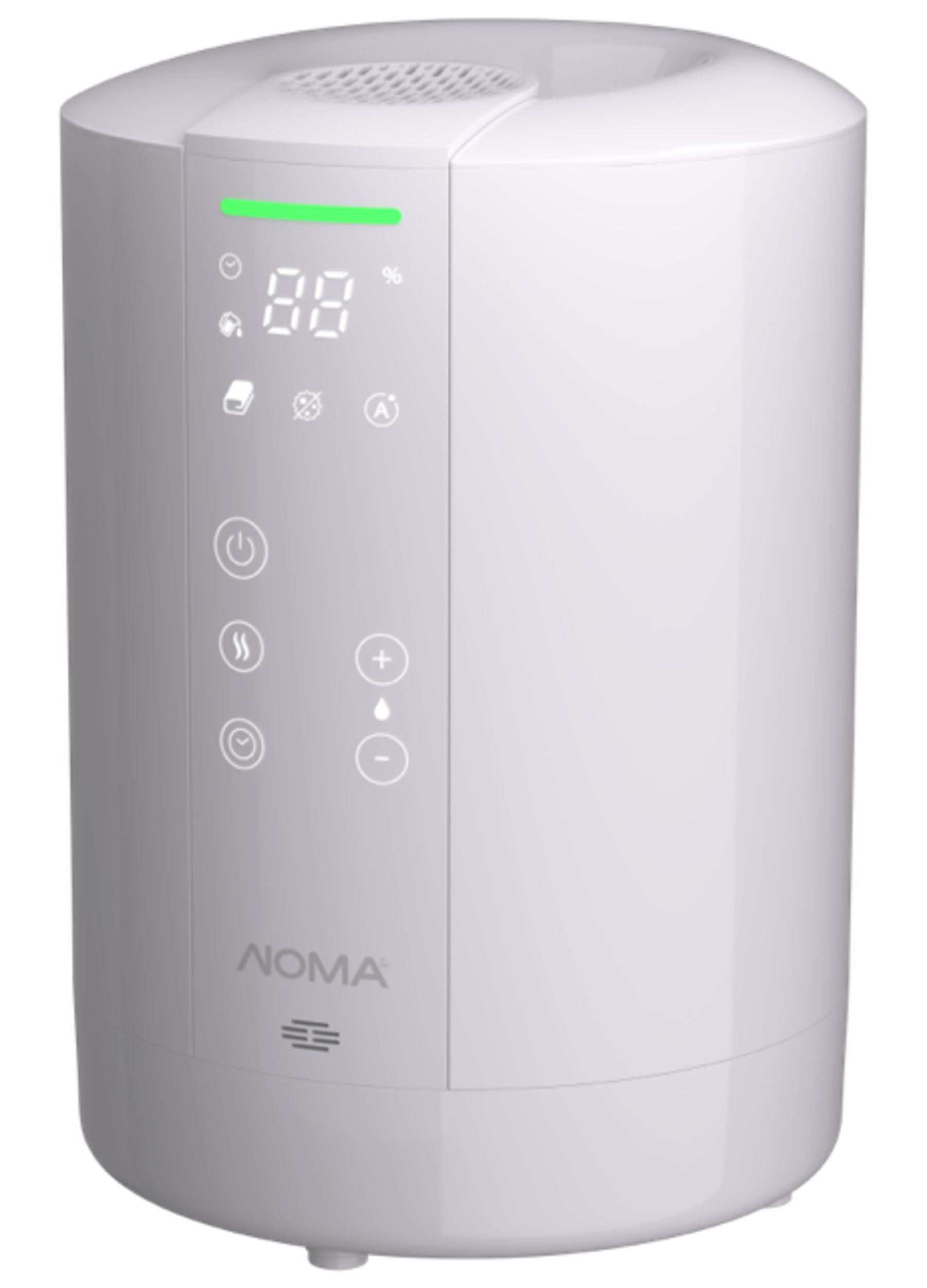 NOMA Self-Sanitizing Humidifier with Digital Controls Front_Three_Fourths_Angled_Left