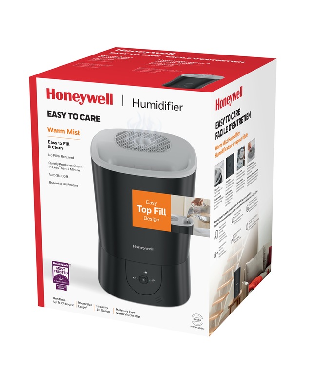 Honeywell HWM440BC TopFill Easy Care Warm Mist Air Humidifier with