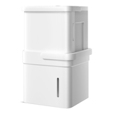 Déshumidificateur compact cube 35 pintes Midea MC35MSWBA3RC avec Wi-Fi intelligent pour la maison et le sous-sol, certifié ENERGY STAR, blanc Front_Three_Fourths_Angled_Left