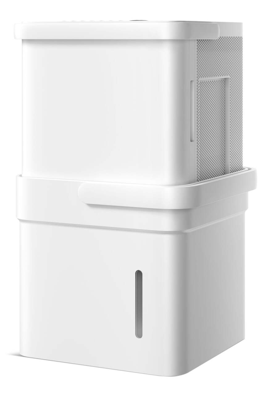 Déshumidificateur compact cube 35 pintes Midea MC35MSWBA3RC avec Wi-Fi  intelligent pour la maison et le sous-sol, certifié ENERGY STAR, blanc