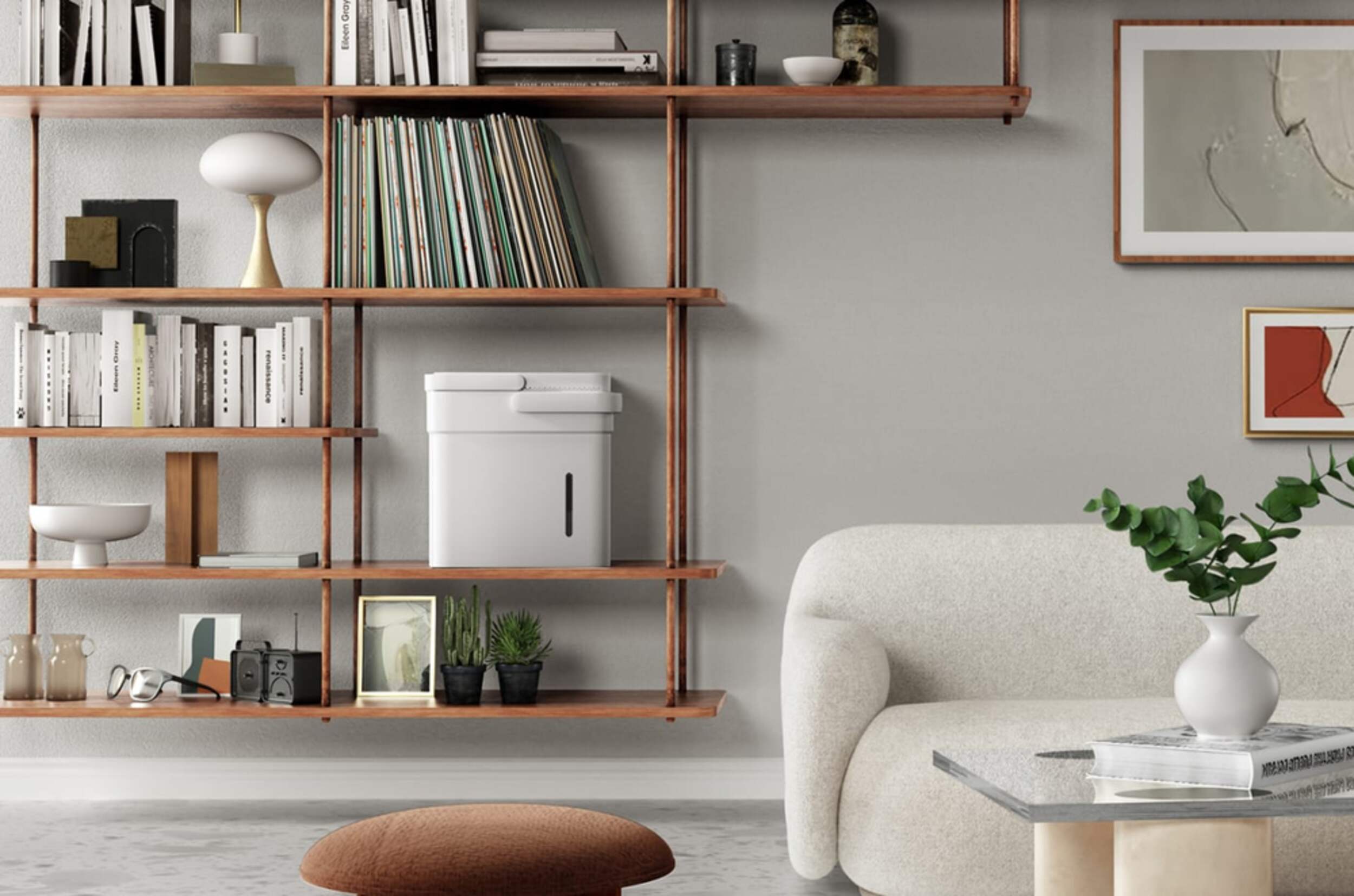 Midea MC35MSWBA3RC Compact 35 Pint Cube Dehumidifier with Smart WiFi