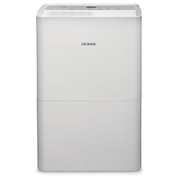 NOMA 50 Pint LED Dehumidifier with Pump, Bucket/Continuous Drain, ENERGY STAR® Most Efficient, White Front_Elevated