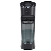 Honeywell HEV620BC Top-Fill Cool Mist Moisture Tower Air Humidifier with Programmable Humidistat, Black, 4.73-L Front_Elevated