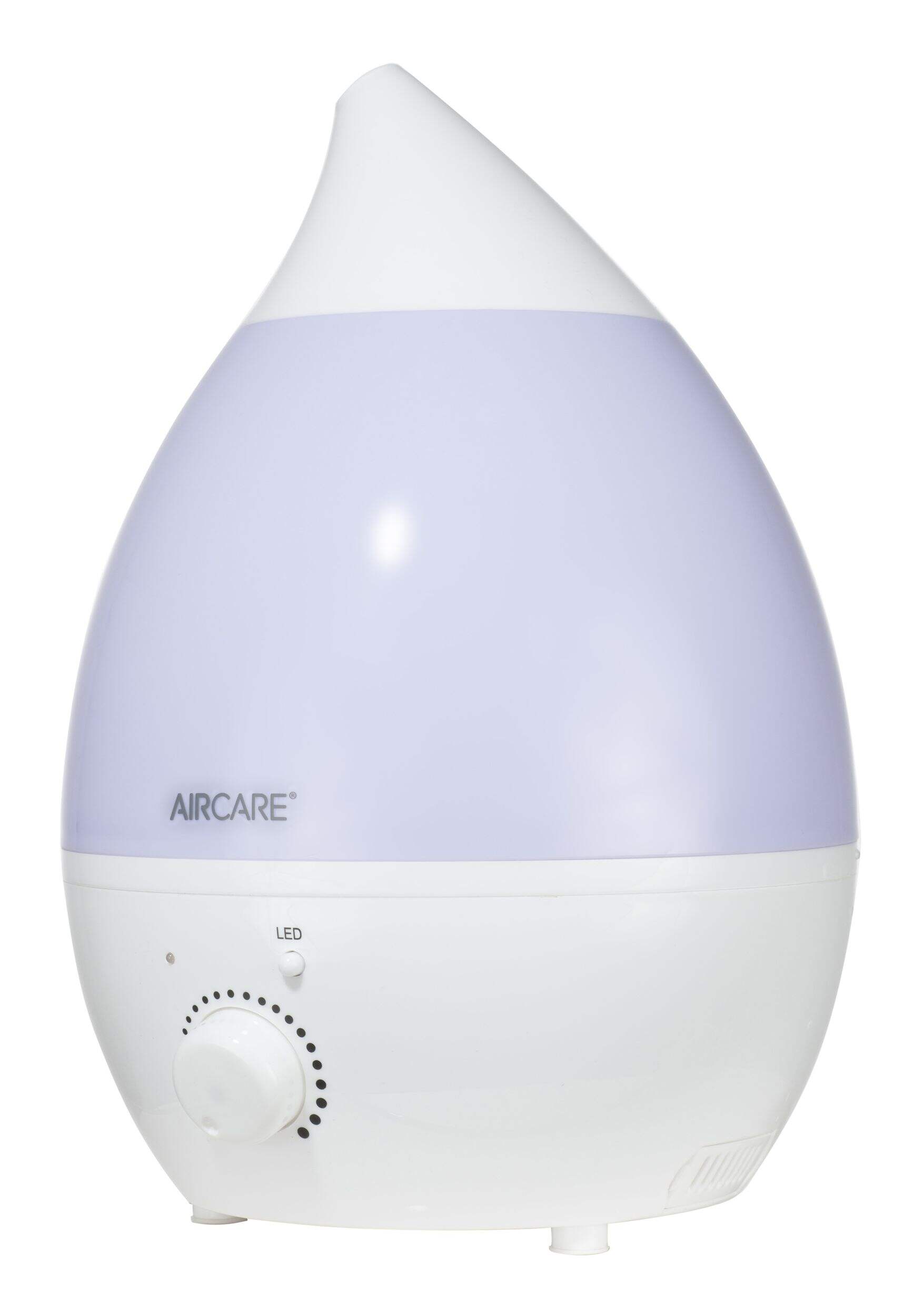 AIRCARE Humidifier AUV20AWHTCN Aurora Ultrasonic Cool Mist with Light, White, 3.78-L Front_Three_Fourths_Angled_Left