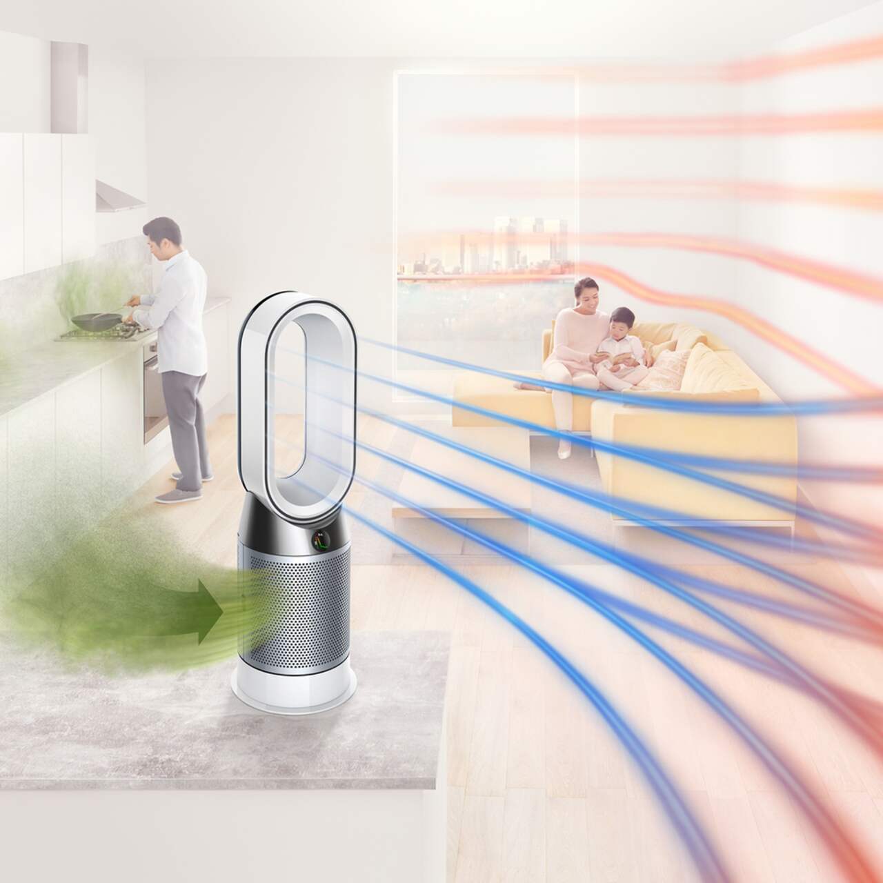 Dyson HP04 Pure Hot + Cool HEPA Air Purifier, Fan & Heater