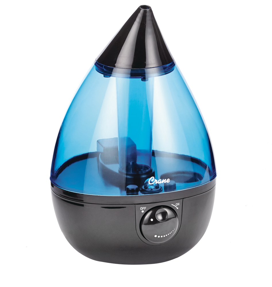 Crane Ultrasonic Cool Mist Humidifier Blue Drop 