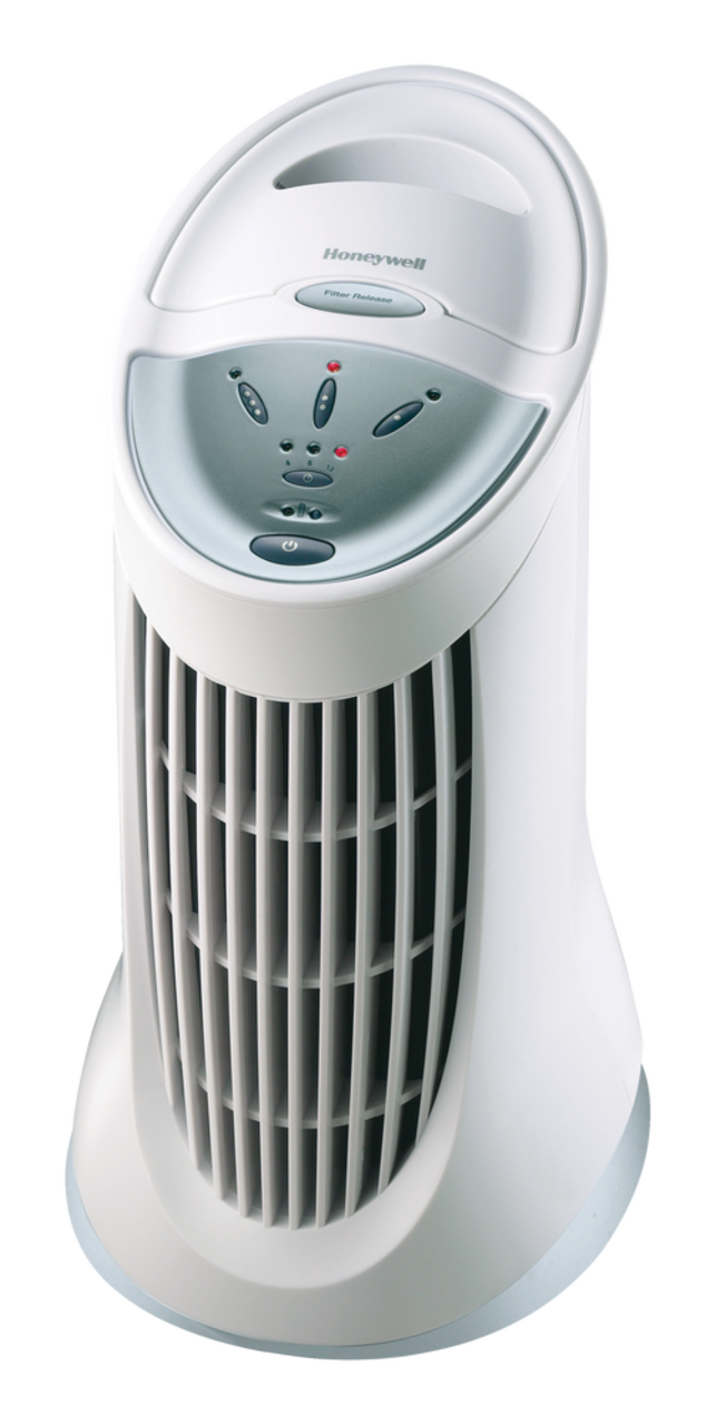 Honeywell HFD015C QuietClean Compact Permanent Allergen & Odour Filter Air  Purifier, White, Small Room