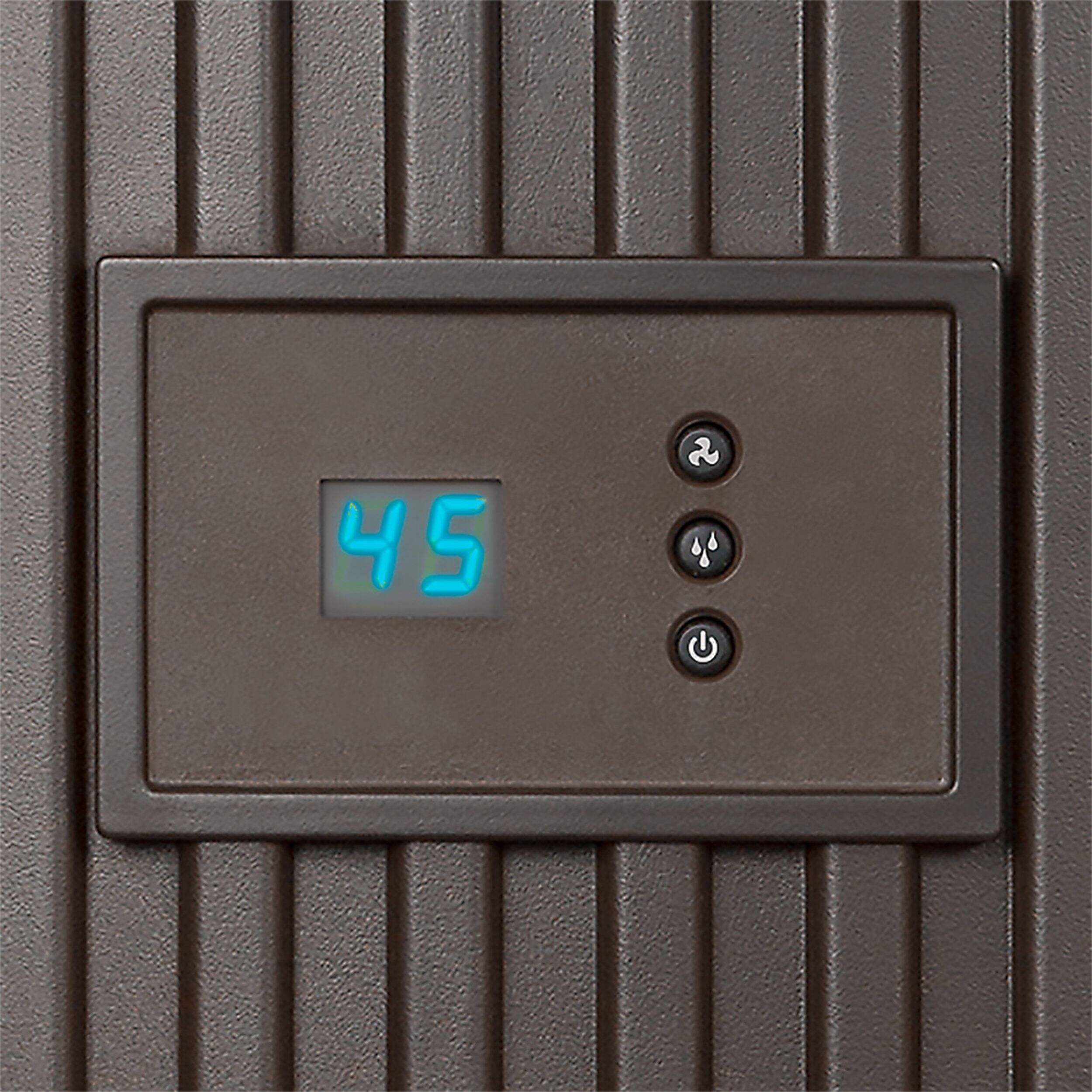 AIR CARE EP9800CN Digital Whole House Pedestal Style Evaporative Air Humidifier, 9-Speed, Brown, 3.5-Gal Front_Flat