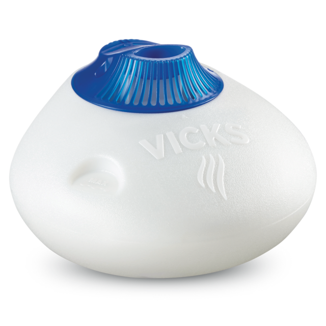Vicks Vaporizer Pure Steam Warm Mist Air Humidifier w/ NightLight & Medicine Cup, 1.5Gal