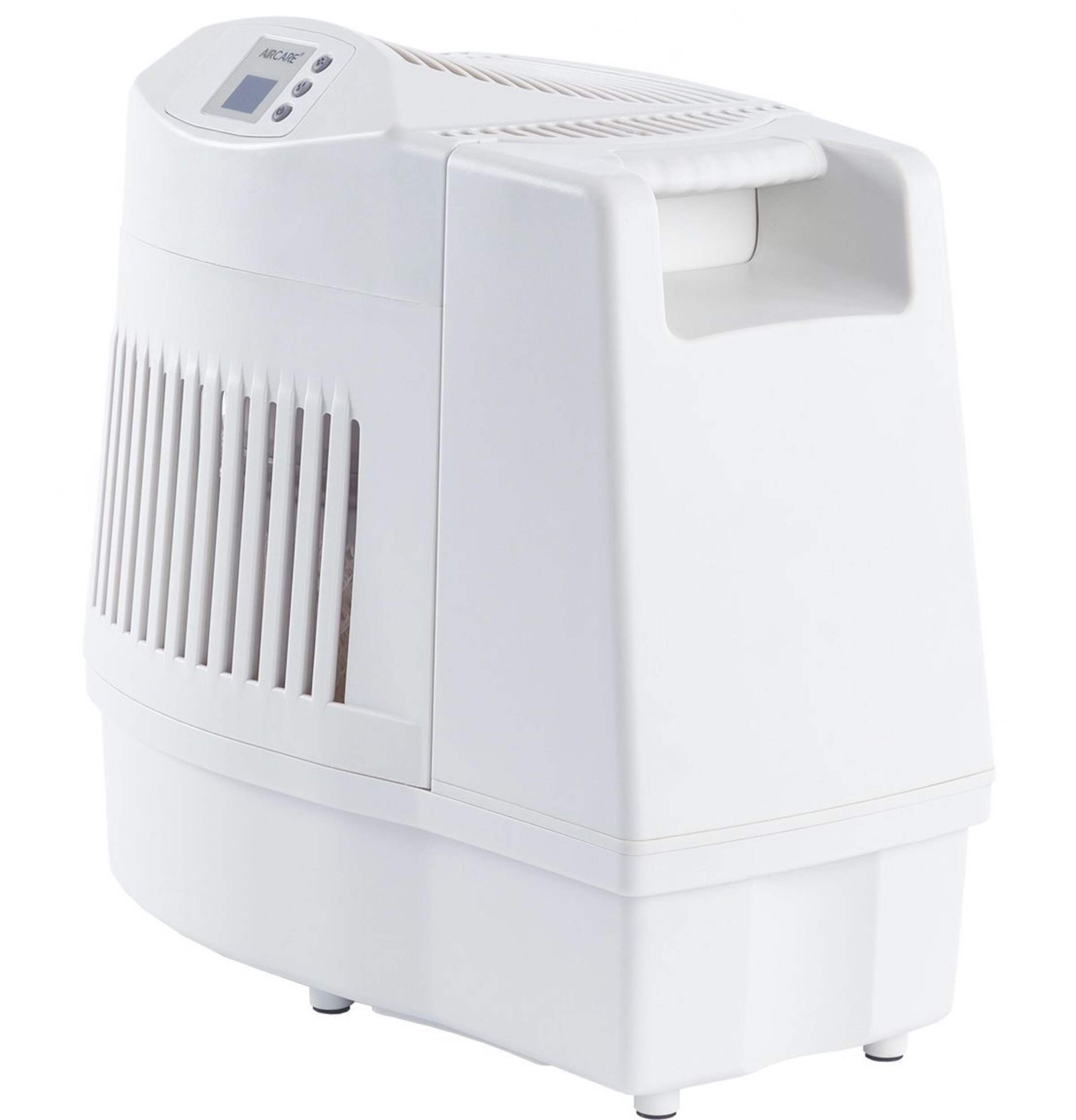 AIRCARE MA0800CN Digital Whole House Portable Console Style Evaporative Air Humidifier, White, 9.46-L Front_Angled_Left