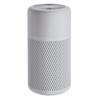NOMA True HEPA Small Air Purifier with Ionizer & Washable Filter, Removes Allergens & Odours, White, Small Room Front_Elevated
