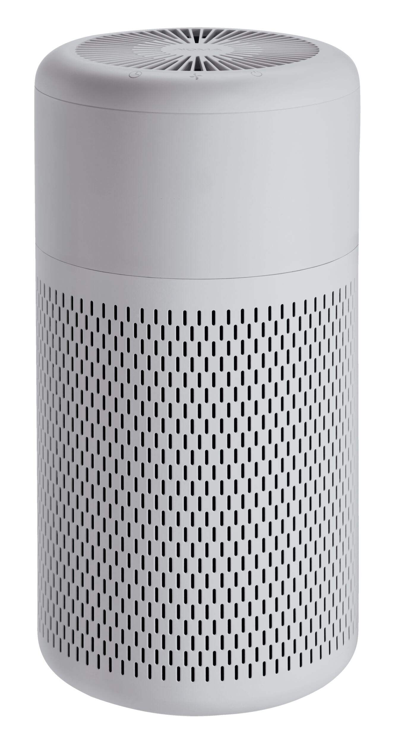 NOMA True HEPA Small Air Purifier with Ionizer & Washable Filter, Removes Allergens & Odours, White, Small Room Front_Elevated
