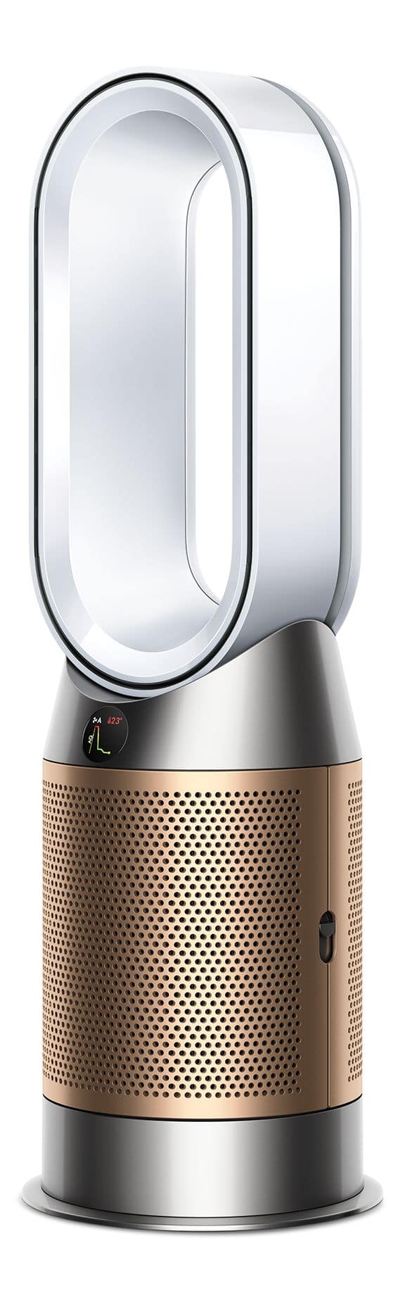 Dyson HP09 Purifier Hot + Cool™ Formaldehyde Air Purifier/Heater/Bladeless  Fan, Removes Allergens & Odours, White/Gold